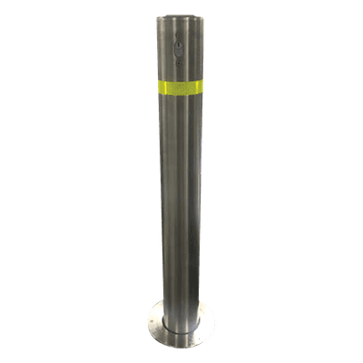 Bolardo retráctil / Acero inoxidable SS304 / Ø114 mm / 900 mm (2.95 ft) / Espesor 3 mm / Cerradura con llave XB-900-RL ACCESSPRO