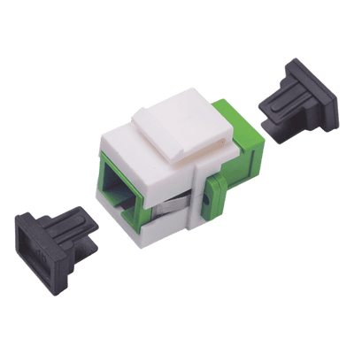 Acoplador de Fibra Óptica / Monomodo / SC/APC Simplex a SC/APC / Keystone / ABS LP-FO-AD-6150 LINKEDPRO BY EPCOM