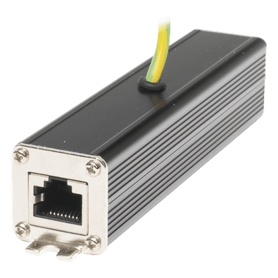 Protector contra sobretensiones / 10Gbps / PoE++ 90W / 10kA / RJ45 blindado / Carril DIN AX-SRG-10G Siklu