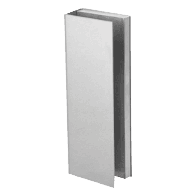 Bracket de Montaje Tipo U / Puertas de Vidrio 3/4" (19.1 mm) / Chapas Magnéticas 600 a 1200 lbs / Ajuste por Opresores / Aluminio Anodizado GB-8134 RCI - DORMAKABA