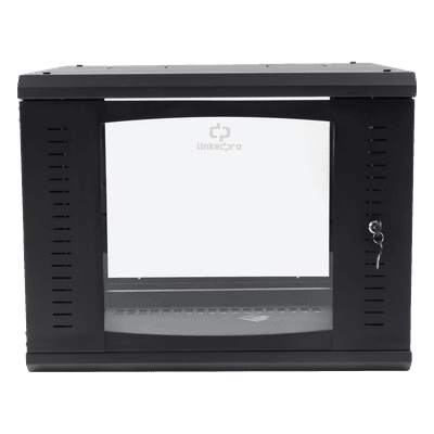 Gabinete de Pared Abatible / Rack 19" 9U / Cristal Templado / Carga 45 kg / Ventilación Preparada SR-1909-GAP-V4 LINKEDPRO BY EPCOM