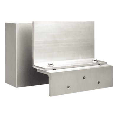 Montaje tipo ZL / Aluminio anodizado US28 / 600 lbs / Puertas interiores / 182.88 kg AM3370 ALARM CONTROLS-ASSA ABLOY