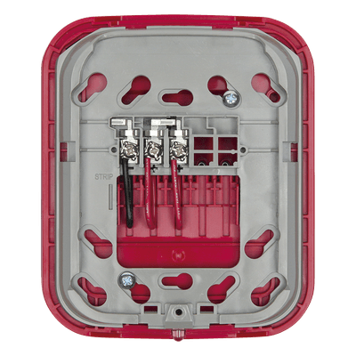 Base Inalámbrica Direccionable / Montaje en Pared / Salida 24 VDC / Red de Malla Swift / Color Rojo / UL y ULC Certificada WAV-RL FIRE-LITE