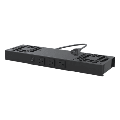 Kit de Ventilación Forzada / 2 Ventiladores 12x12 cm / 3 Tomas NEMA 5-15R / 110 Vca / 15A Máx / Cable 1.7 m / 5.6 ft LP-VENT-02V2 LINKEDPRO BY EPCOM