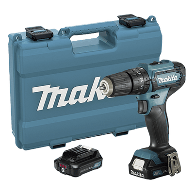 Taladro Combinado / 12V CXT / 2 Velocidades 0-1700/450 RPM / Portabrocas 1.5-13 mm / 2 Baterías 2.0Ah / Cargador Rápido / Maletín HP-333-DSAE MAKITA