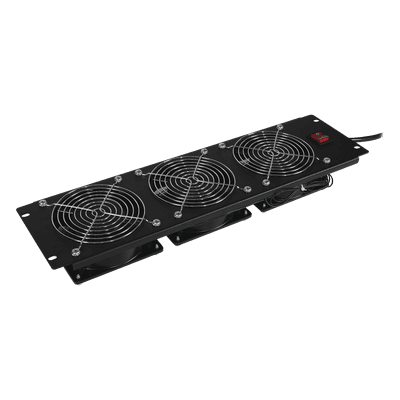 Kit de Ventiladores para Rack 19 in / 110-120 Vca / 3 UR / 290 CFM / 2 m Cable NEMA 5-15P / 48 dBA / Acero Laminado CRA11003 CYBERPOWER
