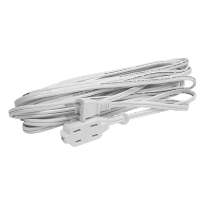Extensión Eléctrica Doméstica / 3 m (9.8 ft) / 127 V CA / 8 A Máximo / 16 AWG / NEMA 1-15P