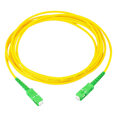Jumper de Fibra Óptica / SC/APC a SC/APC / Monomodo OS1/OS2 / Simplex / 2 m (6.56 pies) / Forro PVC / 2 mm LP-FO-SCA-SCA-02 LINKEDPRO BY EPCOM