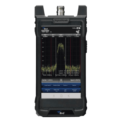 Analizador de Espectro Portátil / 9 kHz a 6 GHz / Pantalla Táctil Multitáctil / 0.9 kg / 5 h Batería / Preamplificador 2 Niveles SH-60S-TC BIRD TECHNOLOGIES