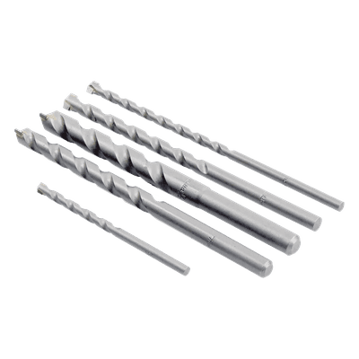 Juego de Brocas para Concreto / 5 Piezas / Zanco Recto / Carburo de Tungsteno / 3/16" a 1/2" / Compatible SDS-Plus 3/8" (10 mm) D-36033 MAKITA