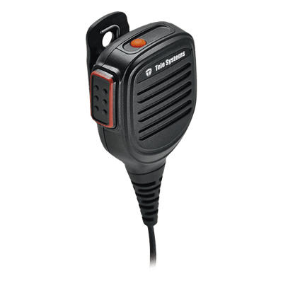 Micrófono Bocina IP / Clip Giratorio 360° / Cable Kevlar 30 lbs / IP67 / Cable Retráctil 390 mm a 1500 mm / Sensibilidad -42 dB TE390M35 TELOX
