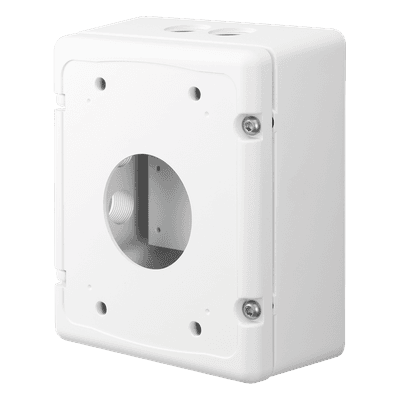 Caja de Conexiones / Acero y Aluminio / IP66 / 185 x 221 x 94.3 mm / 7.28 x 8.70 x 3.71 in / 3.4 kg / Blanco SBP-300NBW Hanwha Techwin Wisenet