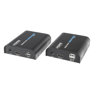 Kit extensor KVM (HDMI y USB) hasta 120 metros / Resolución 1080P @ 60 Hz/ Soporta Cables de red STP y UTP CAT5/5E/6 / HDMI 1.3 / HDCP 1.2 / PCM / Transmite el Video, Mouse, Teclado y Controla tu DVR vía USB a distancia TT373KVM EPCOM TITANIUM