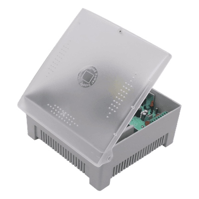 Fuente de Poder con Gabinete / 4 Salidas / 11-15 Vcc / 5 A / Entrada 96-264 Vca / Protección Sobrecorriente y Cortocircuito / LED Estado PS12DC4P EPCOM POWERLINE