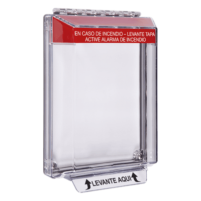 Cubierta Protectora / Policarbonato Transparente / Bajo Perfil ADA / Notificación 105 dB / UV Estabilizado / -40 a 121°C (-40 a 250°F) STI-14020FR-ES STI
