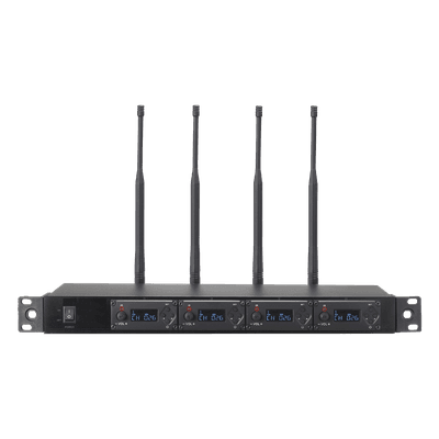 Receptor UHF / 4 Canales Independientes / 100 Frecuencias / Rango 700-900 MHz / Pantalla LCD SF-354UH EPCOM PROAUDIO
