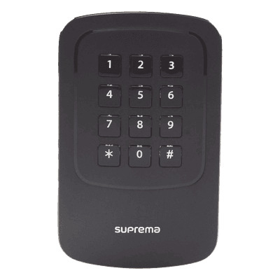 Lector RFID con Teclado y Controlador / Exterior / Multitecnología NFC-BLE / IP65-IP67 / IK08 / PoE / 125kHz-13.56MHz XP2GKDPB SUPREMA