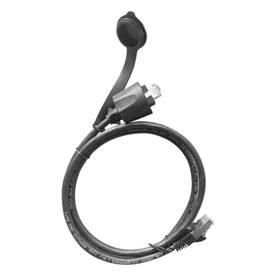 Cable de Parcheo Industrial Cat6 Blindado (FTP) con protección contra agua (IP67) en un extremo, 1 metro LP-C6WP-PC-1M LINKEDPRO BY EPCOM