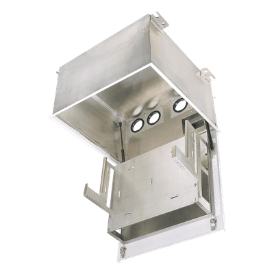 Gabinete de Techo / 8 UR / Equipo Pasivo / UL2043 Plenum / Acceso Frontal / 19" Dos Niveles / 2.4 ft (0.7 m) Profundidad Estándar