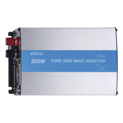 Inversor de Onda Senoidal Pura / 400 W Nominal / 500 W Pico / Entrada 24 VCC / Salida 120 VCA / 9.1 × 5.2 × 2.9 pulgadas IP-500-21 EPEVER