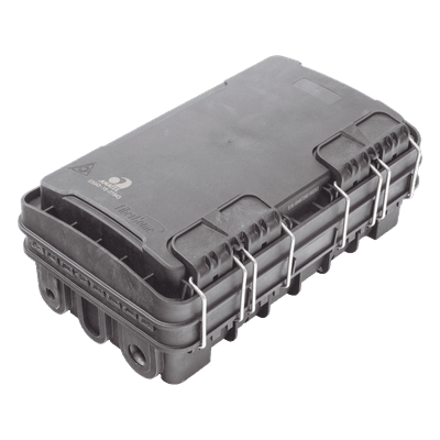 Caja de Distribución de Fibra Óptica / 24 Empalmes / 8 Puertos SC/APC / IP65 / Exterior / PP Resistente UV y Fuego FDP-420E-8 FIBERHOME