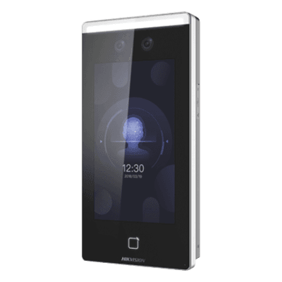 Terminal Min Moe Touch de Reconocimiento Facial ULTRA Rápido con función de Videoportero (ambientes no ruidosos) / Lectura de Códigos QR / 6,000 usuarios / Alta tecnología Deep Learning / Cámara 2 MP compatible con NVR DS-K1T671M HIKVISION