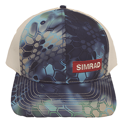 Gorra / Ajustable / Transpirable / Azul y Blanco / Visera Curva CAPSIMBW SIMRAD