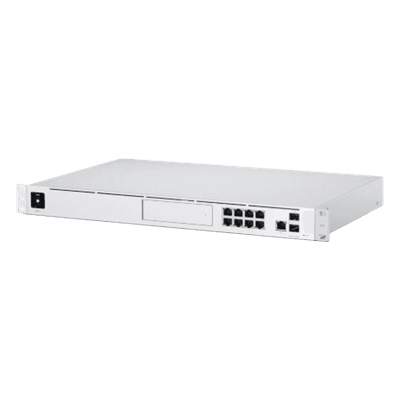 Gateway UniFi / 8 Puertos Gigabit / 2 Puertos 10G SFP+ / Rack 1U / NVR con Bahía HDD / IDS-IPS 3.5 Gbps UDM-PRO UBIQUITI