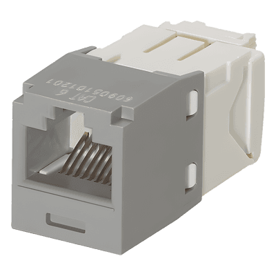Módulo Jack RJ45 / Cat 6 / 8P8C / Terminación TG Sin Impacto / 2500 Ciclos / Gris CJ688TGIG PANDUIT