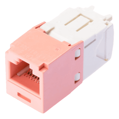 Jack RJ45 / Categoría 6 / Clase E / 8P8C / Terminación sin herramienta / Color Rosa CJ688TGPK PANDUIT