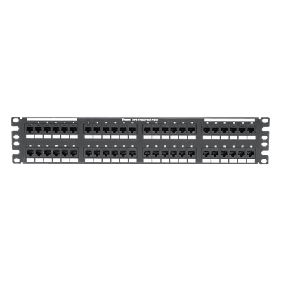Panel de Parcheo de Impacto / Categoría 6A / 48 Puertos / 2UR / 19" / PoE++ 100W DP486X88TGY PANDUIT
