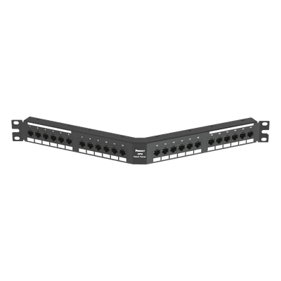 Panel de Parcheo de Impacto / Angulado / Categoría 6 / 24 Puertos / 1UR / 19" DPA24688TGY PANDUIT