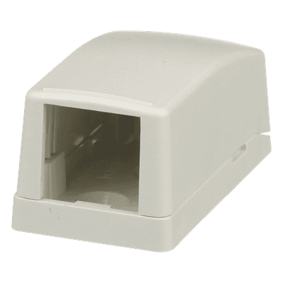 Caja de Montaje en Superficie / 1 Puerto Mini-Com / 1.03 x 0.91 x 1.89 in / ABS / Blanco Mate CBX1IW-A PANDUIT