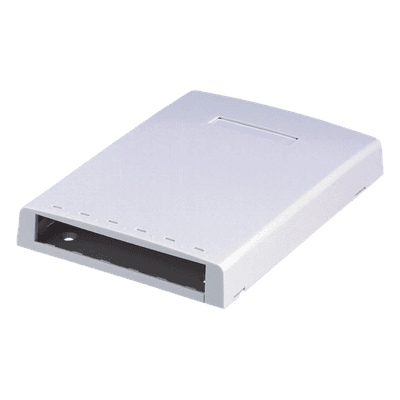 Caja de Montaje en Superficie / 6 Módulos Mini-Com / Almacenamiento 24 m (78.7 ft) Fibra / Color Blanco CBXF6WH-AY PANDUIT