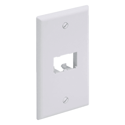Placa de Pared Vertical / 2 Puertos Mini-Com / 69.8 x 114.3 mm / 2.75 x 4.5 pulgadas / ABS / Blanco CFP2WH PANDUIT