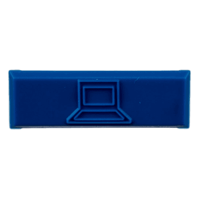Iconos de Datos / Mini-Com / 14.2 mm Ancho / 2 mm Profundidad / 4.6 mm Altura / ABS / Paquete 100 / Azul CIDBU-C PANDUIT