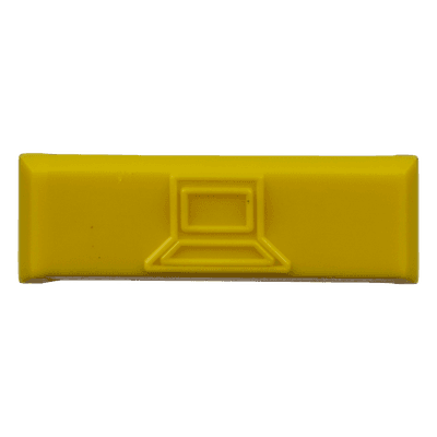 Iconos de Identificación / Plástico ABS / 14.2 x 2 x 4.6 mm / Amarillo / Paquete 100 uds / Mini-Com CIDYL-C PANDUIT