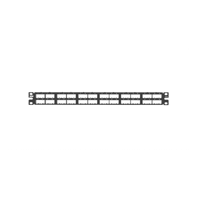 Panel de Parcheo Modular / 48 Puertos / 1UR / Blindado / Alta Densidad / Acero Inoxidable / 19 Pulgadas CP48HDBL PANDUIT