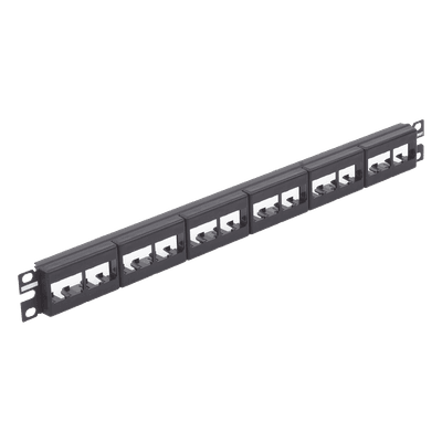 Panel de Parcheo Modular / Plano / Sin Blindaje / 24 Puertos / 1UR / 19" / CRS CPP24WBLY PANDUIT