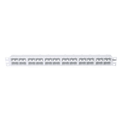 Panel de Parcheo Modular / 48 Puertos / 1 UR / 19in / Sin Blindaje / Plano / Alta Densidad CPP48HDWWH PANDUIT
