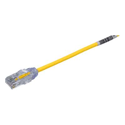 Cable de Parcheo UTP / Cat6 / 28AWG Diámetro Reducido / 20 cm (0.66 ft) / CM/LSZH / PoE IEEE 802.3bt UTP28SP0.2MYL PANDUIT