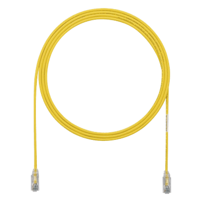 Cable de Parcheo Cat6 / UTP 28AWG / 3.05 m (10 pies) / Diámetro Reducido 3.8 mm / Amarillo UTP28SP10YL PANDUIT
