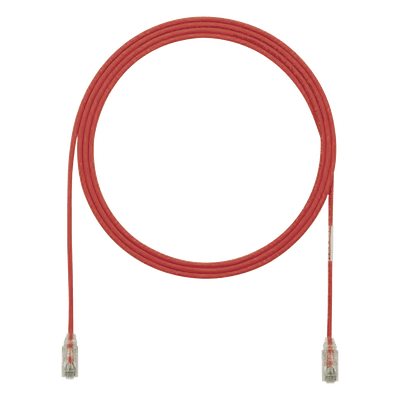 Cable de Parcheo UTP / Cat6 / 28AWG Diámetro Reducido / 3.66 m (12 ft) / LSZH / RJ45 Chapado Oro UTP28SP12RD PANDUIT