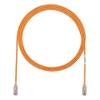 Cable de Parcheo UTP / Cat6 / 28AWG / 0.30 m (1 ft) / Diámetro Reducido 3.8 mm / LSZH / PoE++ / 250 MHz UTP28SP1OR PANDUIT