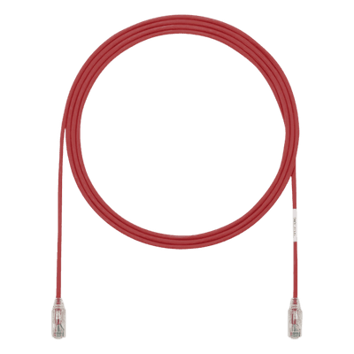 Cable de Parcheo UTP / Cat6 / 28AWG Diámetro Reducido / 0.3 m (1 Pie) / LSZH-CM Doble Clasificación / RJ50μ Oro UTP28SP1RD PANDUIT