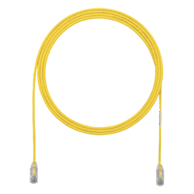 Cable de Parcheo Cat6 UTP / 28AWG Diámetro Reducido / 0.3 m (1 Pie) / Amarillo / Doble Clasificación CM/LSZH UTP28SP1YL PANDUIT