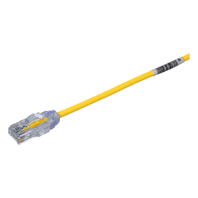 Cable de Parcheo UTP Cat6 / 28AWG Diámetro Reducido / 6.1 m (20 pies) / Amarillo / CM/LSZH / PoE++ UTP28SP20YL PANDUIT