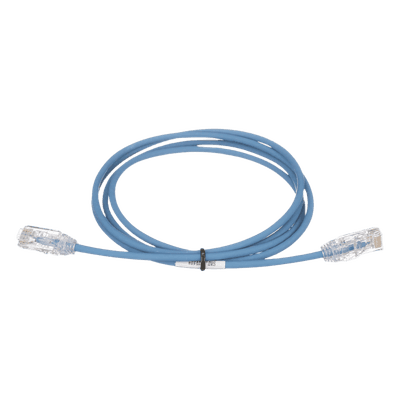 Cable de Parcheo Cat6 / UTP 28AWG / Diámetro Reducido 3.8mm / 24 Pies (7.32m) / LSZH-CM / Azul UTP28SP24BU PANDUIT