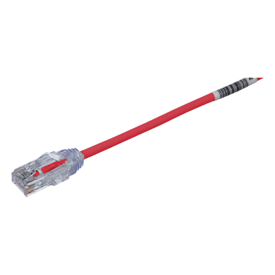 Cable de Parcheo UTP Cat6 / 28 AWG / 7.62 m (25 ft) / 250 MHz / Doble Clasificación CM/LSZH / PoE++ UTP28SP25RD PANDUIT