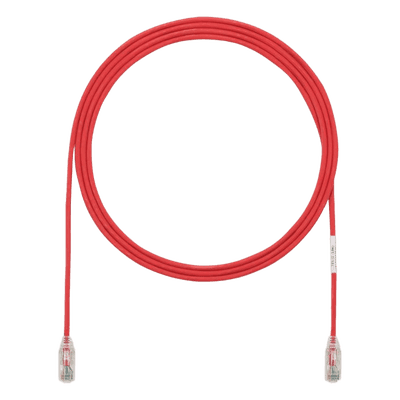 Cable de Parcheo Cat6 / UTP 28AWG / Diámetro 3.8 mm / 10.06 m (33 ft) / Doble Clasificación CM/LSZH / Rojo UTP28SP33RD PANDUIT